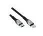 Preview: USB C auf Lightning HQ Kabel, MFi, 0,50m MFi zertifiziert, Sync- und Schnellladekabel, DINIC Box